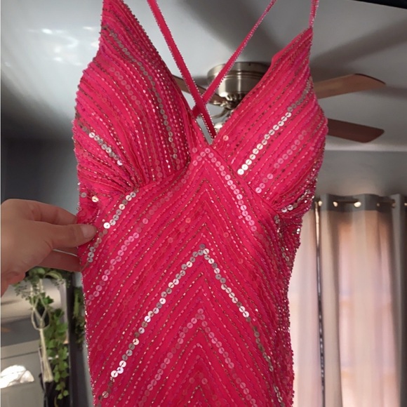 Scala Fuchsia Sequin Dress - Picture 8 of 8